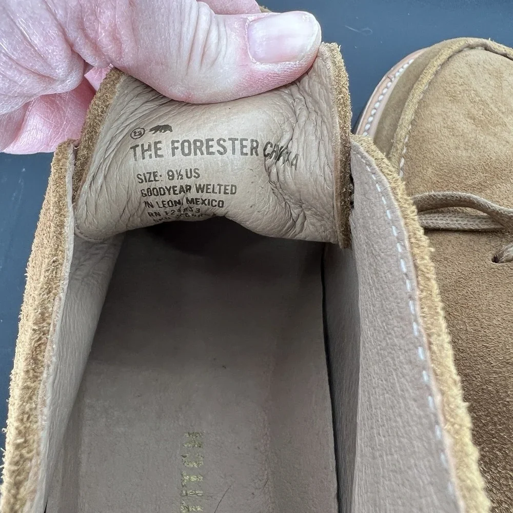 Taylor Stitch The Forester Mushroom Brown Suede Chukka Mens Size 9.5 New w/o box